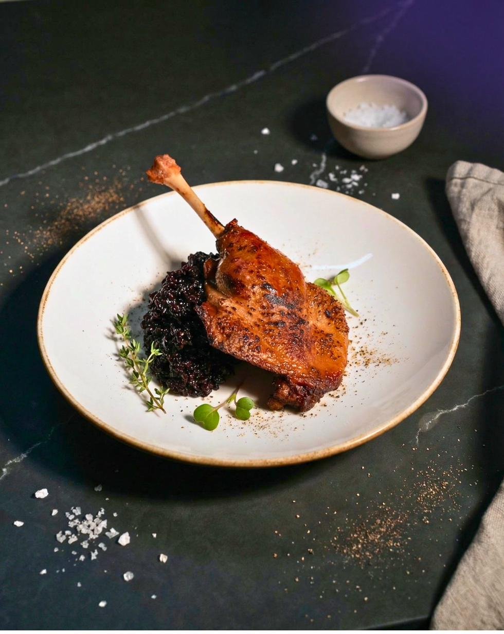 Plated dish at De Paris